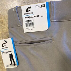 Champro NWT Men's Baseball Pants Gray Size Medium